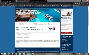 are there any deals that only apply to delta vacation packages?