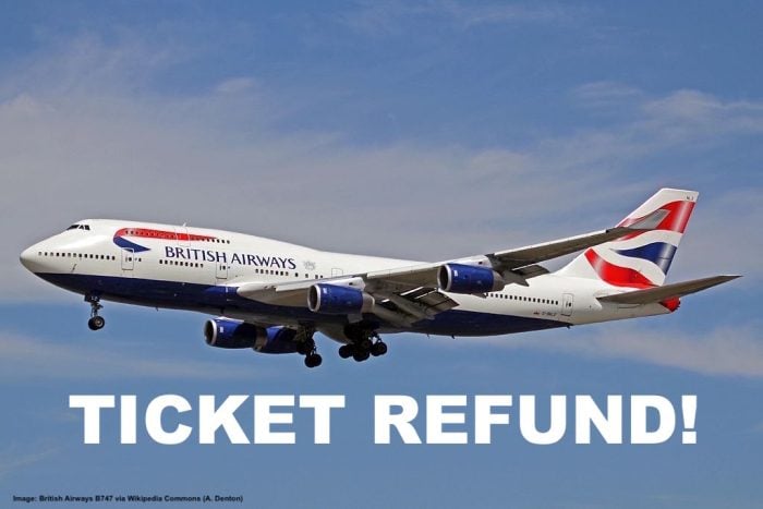 are british airways flights refundable, is it happening or just a statement?