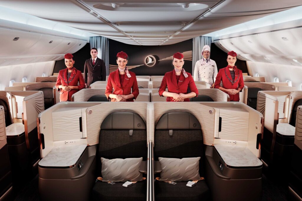 does turkish airlines business class seat access comfort zone?