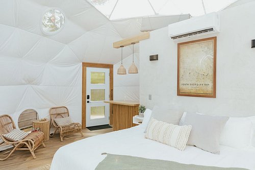 what amenities are included in a back forty glamping?