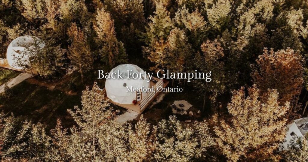 how does back forty glamping work?