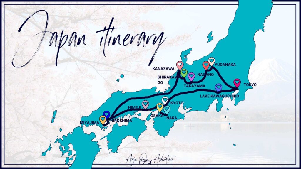 what is meant by japan travel itinerary?