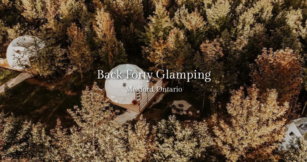 how does back forty glamping work?