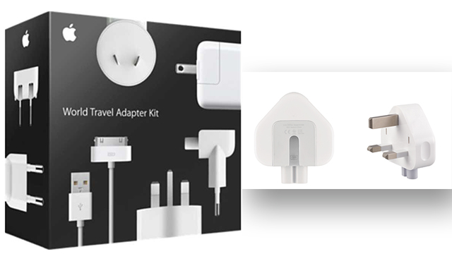 what are key features of apple world travel adapter kit?